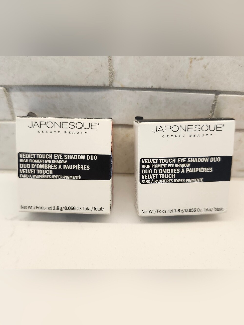 JAPONESQUE Velvet Touch Eye Shadow Duo SHADE #05 TEINTE, 0.056 oz Bundle of 2